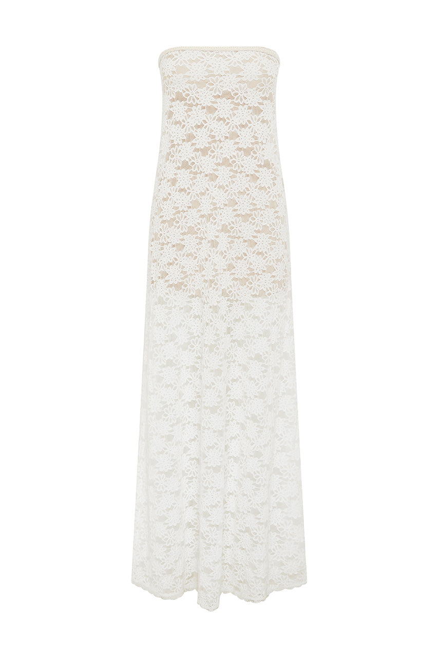 ROBE MAXI KINERA - BLANCHE